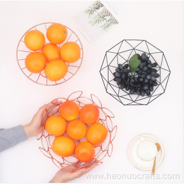 Flower fruit iron net basket